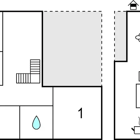 Lovely In With Kitchen Feriehus *